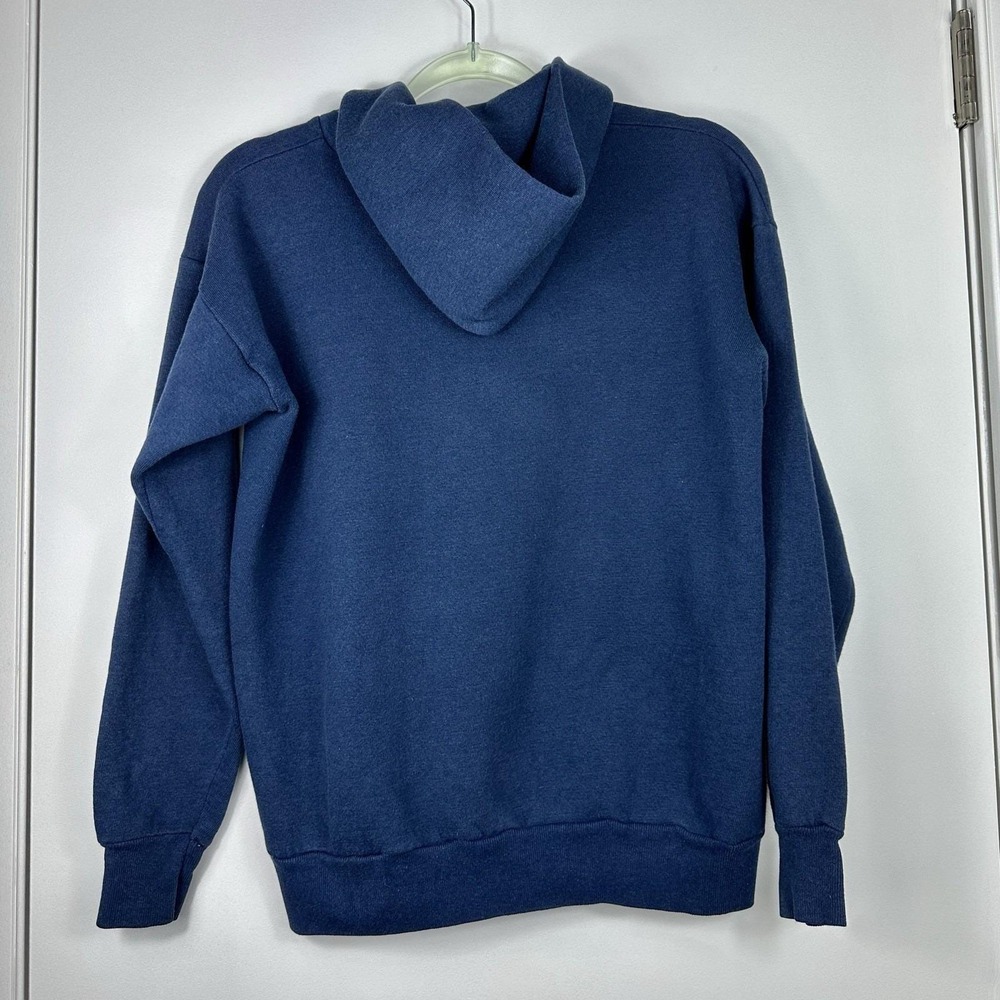 Vintage 80s UCLA Hooded Sweatshirt Large –  Quarter Zip Pullover by Wolf USA, - Picture 2 of 9